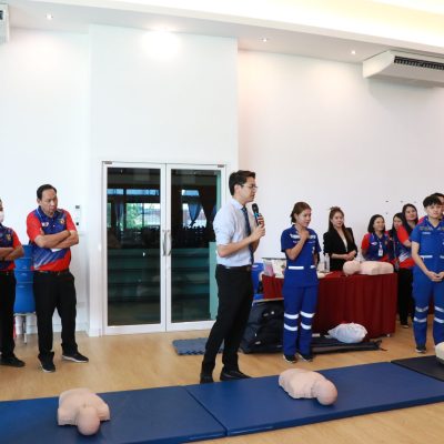 จัดการอบรมหลักสูตรการช่วยชีวิตขั้นพื้นฐาน BLS & First Aid (Basic Life Support and First Aid)